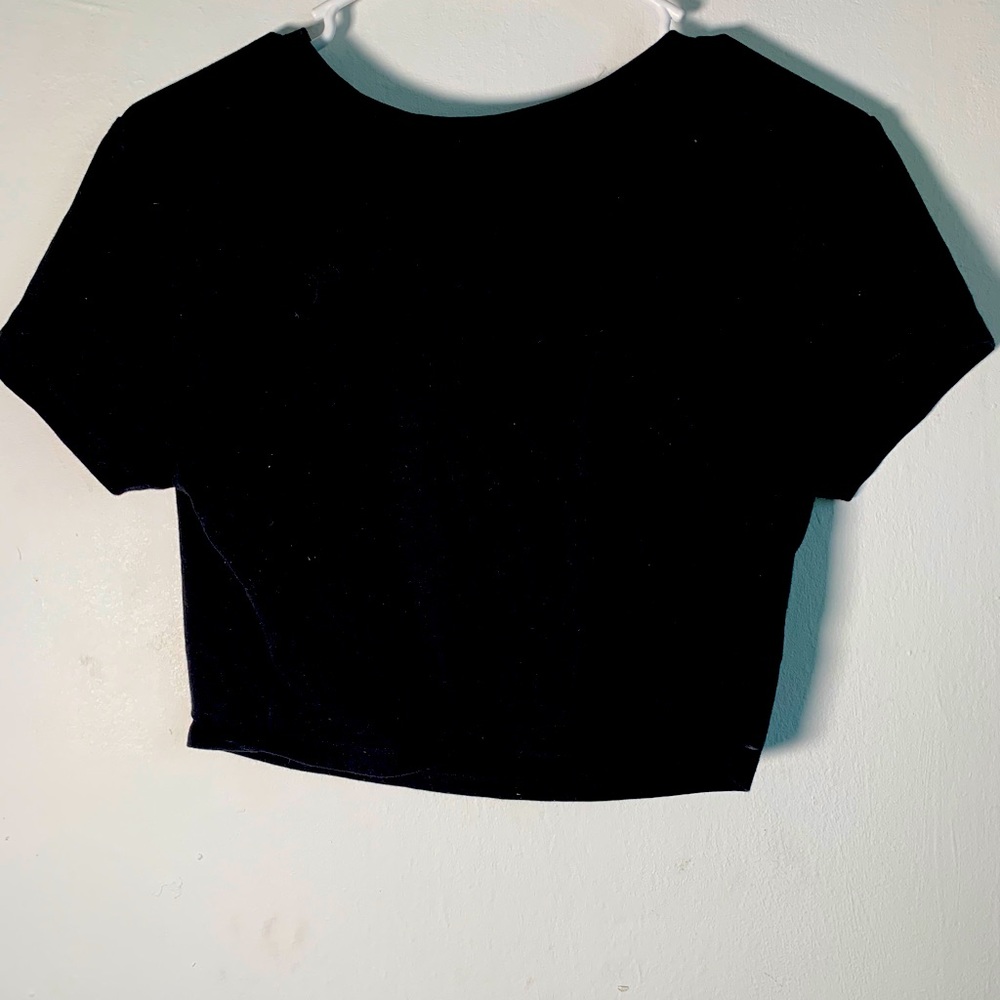 Black crop top